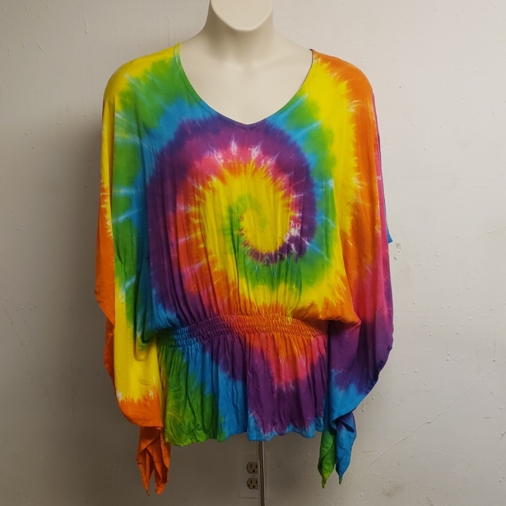 Peaceful People Tunic Top Sinched Waist